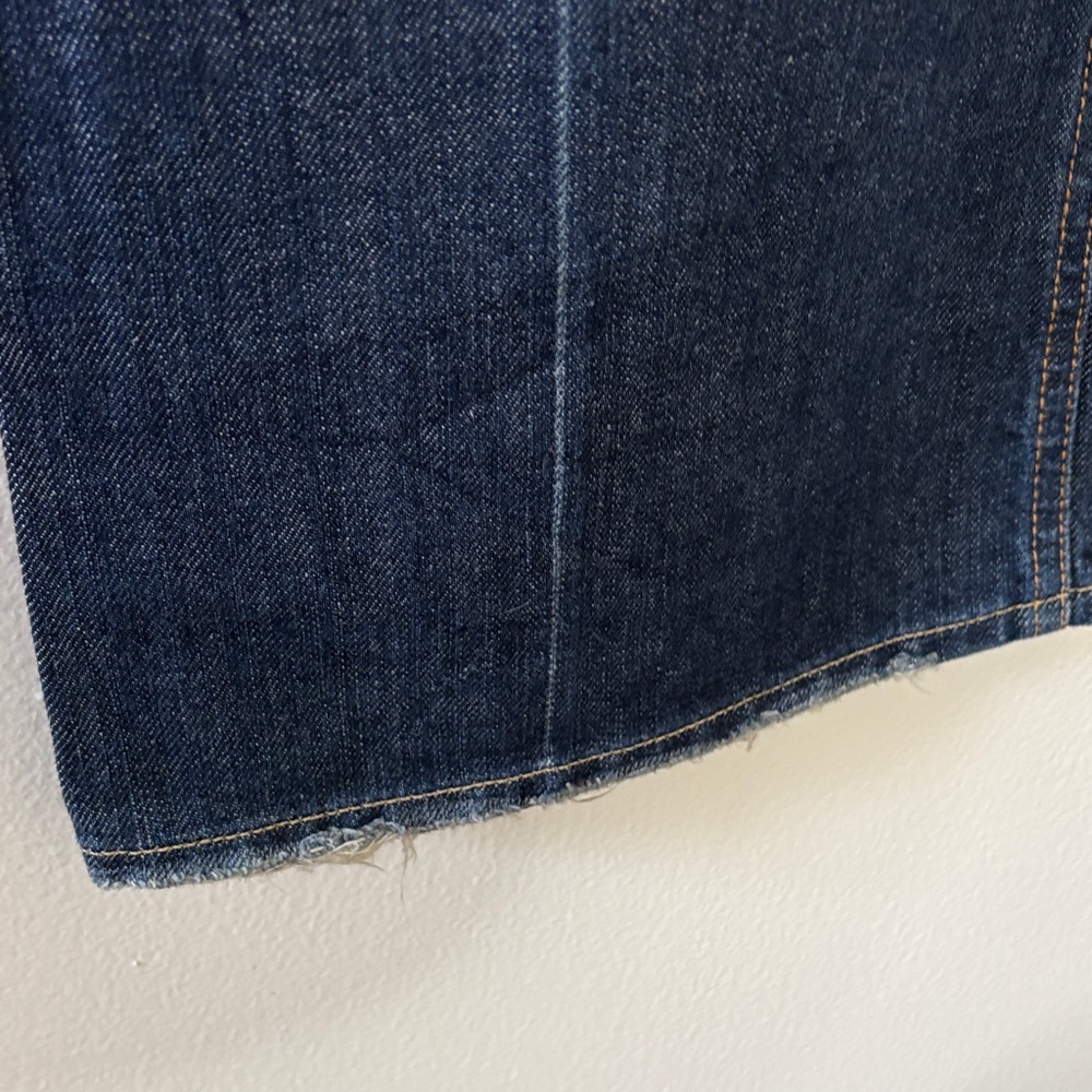 7 For All Mankind A Pocket Jeans Y2K Flare Pink Embellished Faded Denim Size 29 - Picture 12 of 15